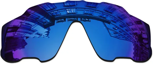 Vista 10 de Lentes de repuesto para gafas de sol Oakley Jaw-breaker OO9290 - Confirm Fit Resistente a los arañazos Abrigo de espejo negro polarizado