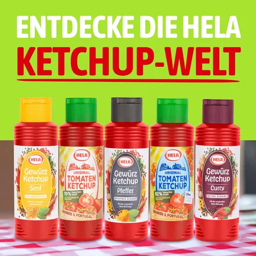 Vista 8 de Delicioso ketchup alemán Hela Curry Gewurz Delicado - Suave (27.1 fl oz) perfecto con carne, salchichas, pescado, papas fritas, pasta y arroz