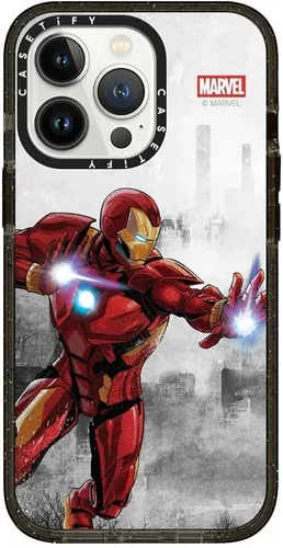 Vista 126 de CASETiFY Funda para iPhone Air, compatible con MagSafe Marvel VS CoLab Protección contra caídas de grado militar 4x de 8.2 pies Funda Capitán