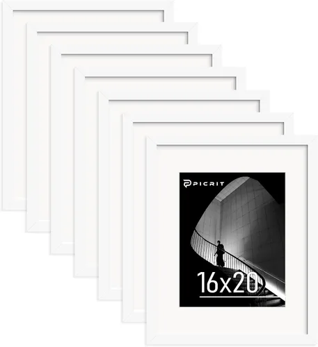 Vista 22 de Picrit Marco negro para póster de 24 x 34 pulgadas, paquete de 7 unidades, para fotos de 20 x 30 pulgadas con paspartú o de 24 x 34 pulgadas sin
