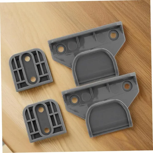 Vista 6 de Vaguelly Kit de piezas de repuesto de puerta retráctil con accesorios de montaje en pared completa, extensiones de puerta de seguridad de plástico