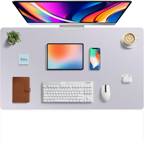 Vista 264 de Aothia - Protector de escritorio de cuero sintético grande, base antideslizante para mouse y superficie para escribir, impermeable, fácil de Agua