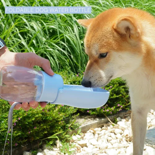 Vista 6 de Botella de agua plegable para perros, dispensador de agua portátil para gatos, conejos, cachorros y animales pequeños, el regalo perfecto