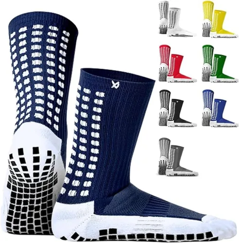 Vista 13 de LUX Sports Calcetines de Doble Agarre - Calcetines de Agarre para Fútbol para Hombres y Mujeres. Rendimiento y Comodidad GripArray