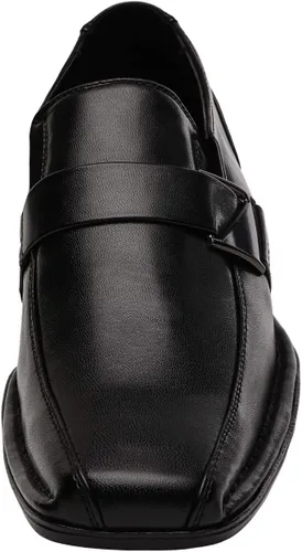 Vista 5 de Bruno Marc Mocasines de vestir con forro de cuero Giorgio para hombre