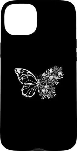Vista 9 de Butterfly with Flowers Design Butterflies Flower Lover Case for iPhone 16