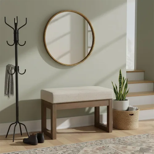 Vista 12 de SIMPLIHOME Milltown - Reposapiés rectangular (26.0 in de ancho) contemporáneo