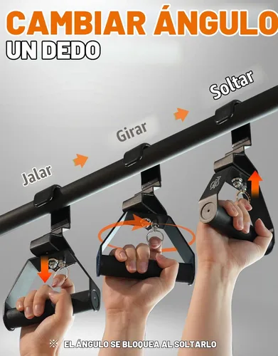 Vista 3 de Fitarc Manijas de Dominadas con Agarre Neutro, Amigables para Muñeca Hombro Codo, Mango de Jalón Lat Ajustable de 12 Ángulos Agarres de Remo, 2