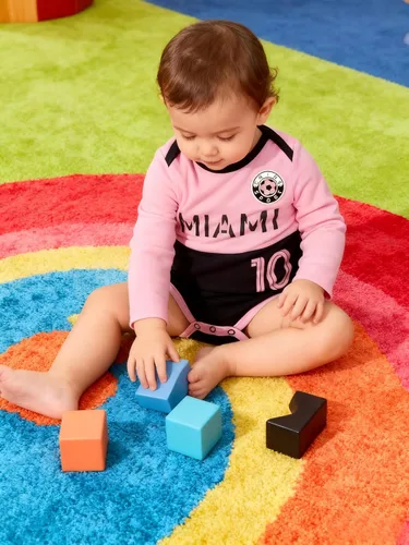 Vista 6 de Cnins Body deportivo para bebé, de manga larga, con temática de fútbol, unisex, para bebés de 0 a 18 meses