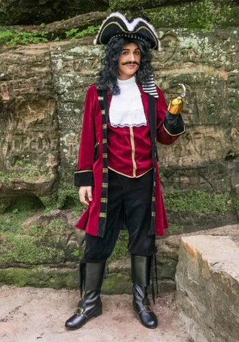 Vista 16 de Disfraz de lujo del capitán Garfio Multicolor