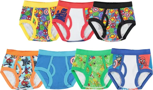 Vista 2 de Marvel Hero Toddler Boy Briefs in 7pk