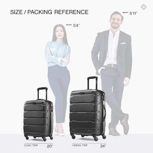 Vista 256 de Samsonite Omni PC - Maleta extensible rígida, Negro