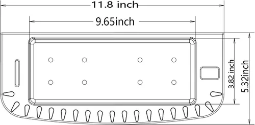 Vista 6 de Brocraft Soporte para herramientas para sistema de pista de barco de 90 grados/organizador marino para pista Versatrack, pista deportiva Lund
