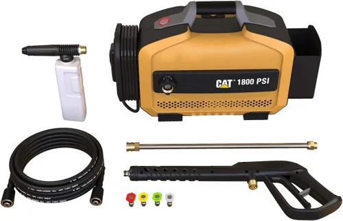 Vista 6 de CAT Lavadora de Presión Eléctrica - 1800 PSI 2.0 GPM con Manguera de Alta Presión, Pistola de Liberación Rápida, Lanza de Boquilla, Cañón de Espuma