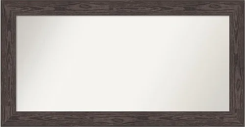Vista 201 de Amanti Art Espejo personalizado, espejo de baño negro puente, espejo de pared o espejo de tocador de baño sobre el fregadero (26 x 26 pulgadas)