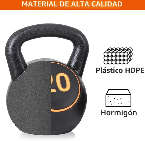 Vista 3 de F2C - Juego de pesas rusas de 4 piezas, juego de pesas para entrenamiento de fuerza, pesas rusas de 5 libras, 10 libras, 15 libras, 20 libras, pesas