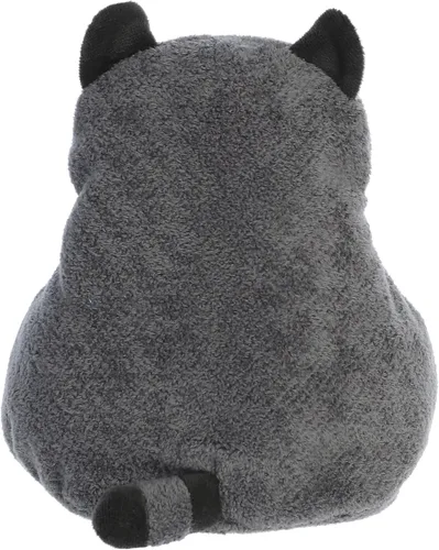Vista 4 de Aurora® Whimsical Fluffles™ Riley Raccoon™ - Compañero reconfortante - Juego imaginativo - Gris 9 pulgadas
