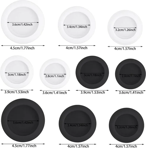 Vista 6 de Piggy Bank Stoppers, 20 Silicone Replacement Plugs, 5 Sizes