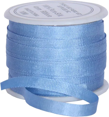 Vista 63 de Threadart Cinta de seda 100% pura - 3 tamaños - Docenas de colores - Castaño - 2 mm No. 524 Soft 100% pure silk ribbon on a single spool - perfect