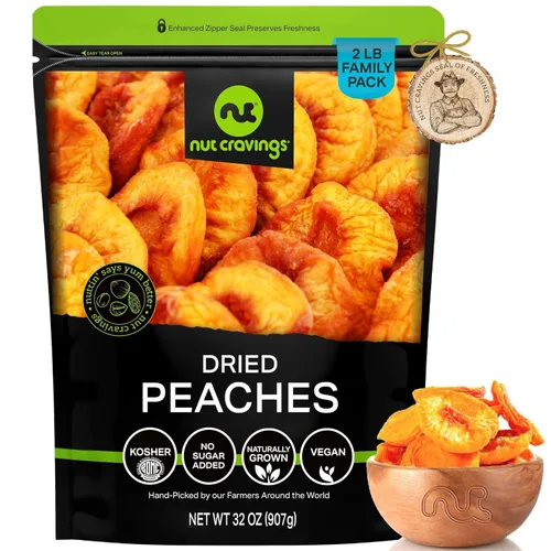 Vista 37 de Damascos turcos desecados al sol, sin azúcar añadido (80 oz, 5 lb, a granel) empaquetados frescos en bolsa resellable, bocadillos de fruta dulce