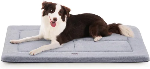 Vista 33 de Made4Pets Cojín Cama para Jaula de Perros Medianos y Grandes, Lavable y Reversible, Tapete Antideslizante para Perrera para un Sueño Acogedor, Cama