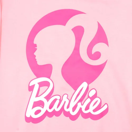 Vista 3 de Barbie Sudadera con capucha para niñas con logotipo cursivo para niños
