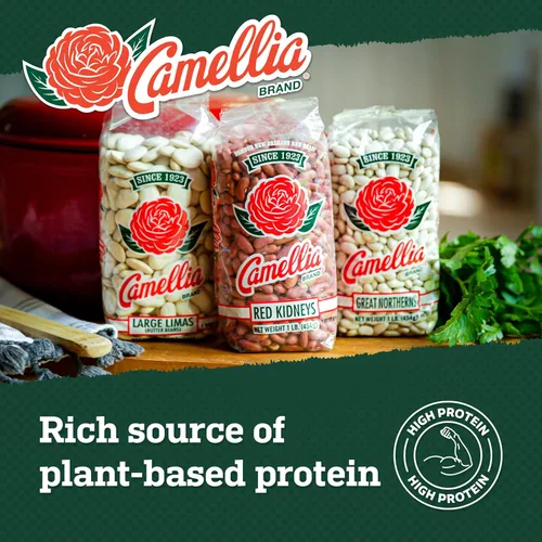 Vista 7 de Camellia Brand Guisantes partidos amarillos secos – Guisantes partidos de alta calidad sin OMG para dal indio, abundantes sopas de guisantes