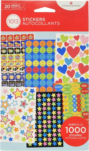 Vista 9 de American Greetings calcomanías a granel de 867 unidades para niños, mariposas y flores
