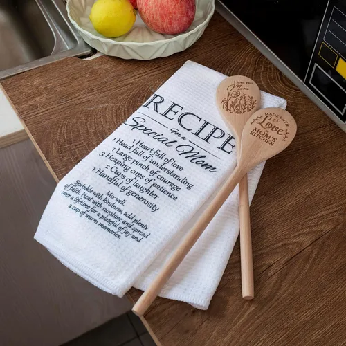 Vista 4 de ELEMENU Regalos para el día de la madre para mamá de hijo, hija, niños, cesta de regalo para madre de cocina, regalos de cocina para mamá esposa