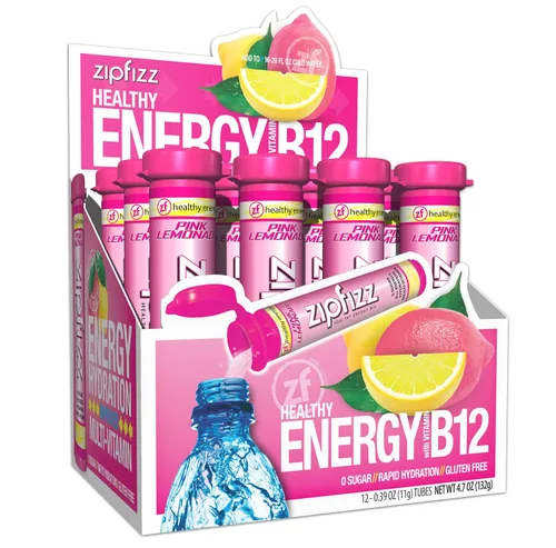 Vista 25 de Zipfizz Bebida energética diaria en polvo, Berry, paquete de 12 Energía sostenida 3-en-1, hidratación rápida y vitaminas esenciales Sin azúcar