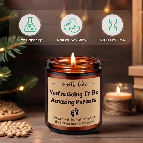 Vista 3 de Velas GSPY, regalos para padres nuevos para parejas, mamá futura ser