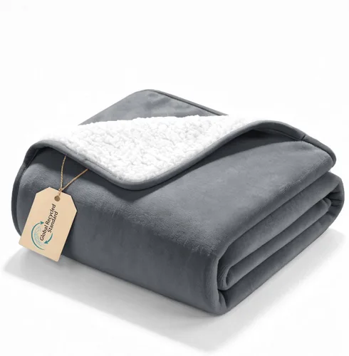 Vista 62 de gogobunny Manta de cama impermeable, manta reversible de forro polar Sherpa para perro, cachorro y gato, funda para muebles que protege la cama Beige