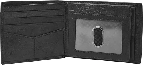 Vista 3 de Fossil Men's Leather Bifold Wallet with Coin Pocket