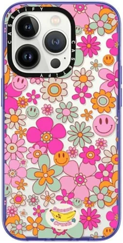 Vista 15 de CASETiFY - Funda compacta para iPhone 14 Pro probada contra caídas de grado militar 2x hasta 4 pies, con estampado transparente aguamarina