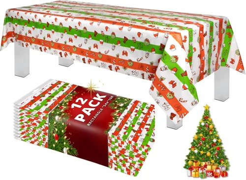 Vista 53 de Grandipity Mantel de plástico desechable de calidad prémium para fiestas con temática de globos de cumpleaños, 1 paquete, 54 x 108 pulgadas, mantel