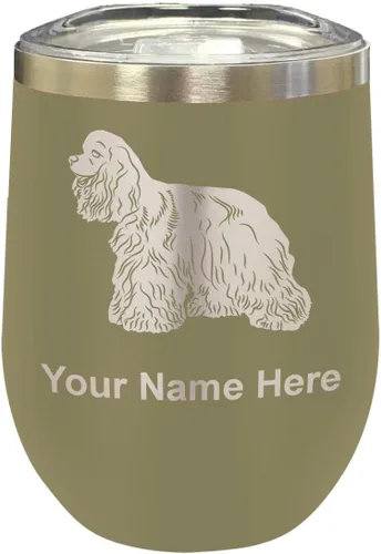 Vista 9 de LaserGram Vaso de vino de acero inoxidable de doble pared, grabado personalizado incluido (negro)
