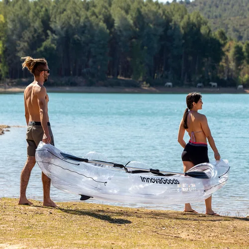 Vista 15 de Kayak Hinchable Transparente con Accesorios Paros InnovaGoods 312 cm 2 plazas