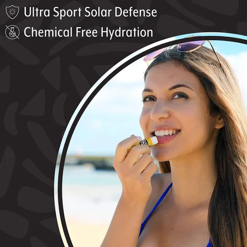 Vista 4 de Headhunter Mango Sport Chapstick Protector solar SPF 30, bálsamo labial mineral natural para protección solar, protector solar labial impermeable