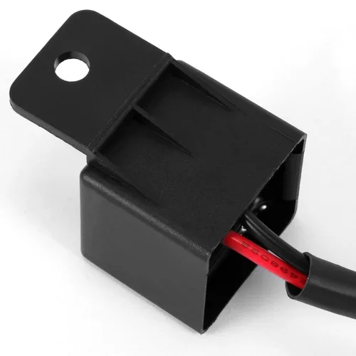 Vista 4 de ASOOLL Relé de intermitente LED electrónico de 2 pines Relé intermitente de señal de giro Fit motocicleta bombillas intermitentes flash rápido