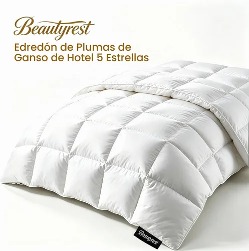 Vista 8 de Beautyrest Edredón de plumas de ganso blanco y fibra de plumón tamaño King