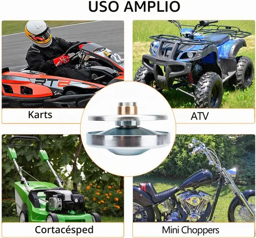 Vista 7 de Kit convertidor de par Go Kart serie 30 de 6.5 hp, polea de embrague de mini bicicleta de 3/4 pulgadas compatible con 212CC Predator Comet Manco Max