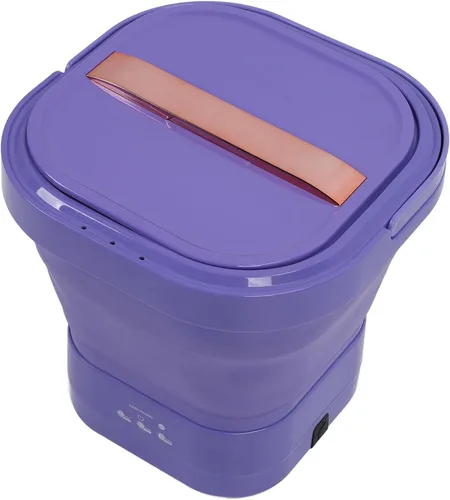 Vista 7 de Lavadora portátil de 23 litros, lavadora plegable recargable con secadora giratoria, mini lavadora para ropa interior, pequeñas delicadas, adecuada