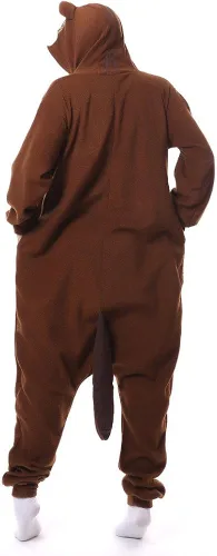 Vista 2 de Pijama unisex para adultos para disfraz de ardilla disfraz de Halloween