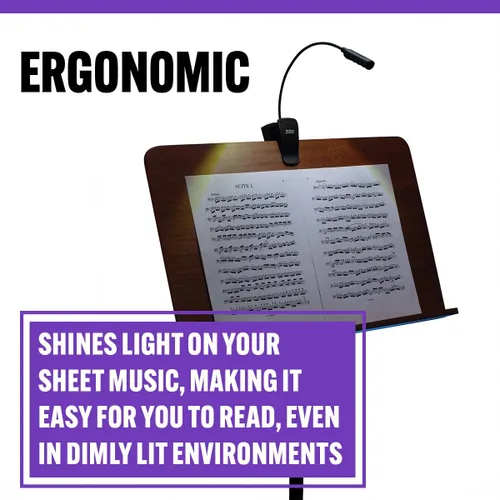 Vista 6 de On-Stage LED2214 - Luz de partitura recargable por USB