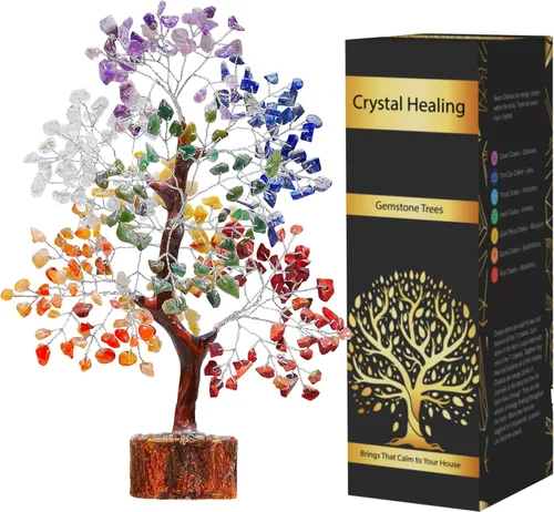 Vista 12 de Árbol de cristal de amatista YUVDIPR, piedras preciosas y cristales, decoración de escritorio de piedra de amatista, cristal sanador, árbol de gemas