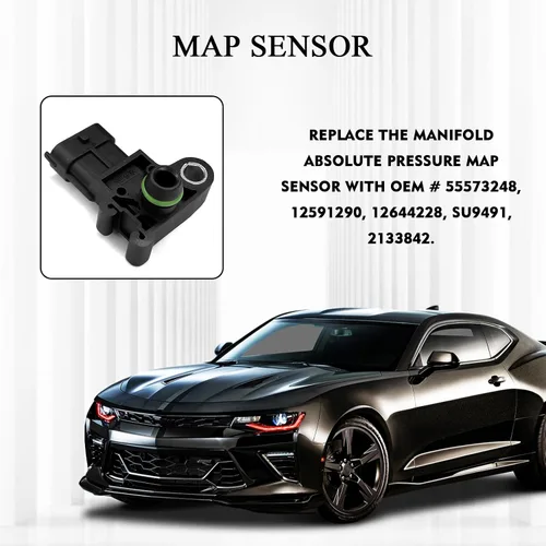 Vista 4 de Sensor de mapa de presión absoluta del colector, 55573248 Sensor de mapa de temperatura del aire de admisión, accesorios automotrices de repuesto