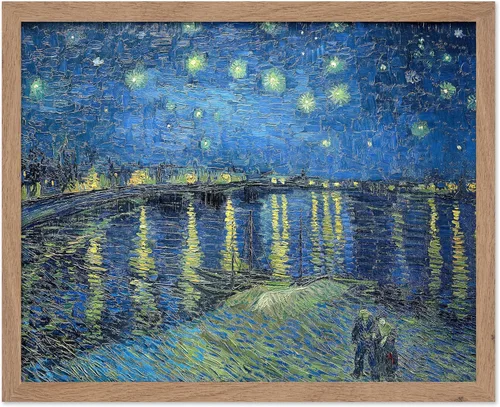 Vista 57 de Poster Master Póster clásico de Van Gogh, impresión impresionista vintage, regalo para artista, pintor, autorretrato, sombrero de paja, dibujo