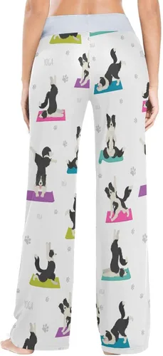 Vista 4 de vvfelixl Pantalones de pijama para mujer, yoga, pastor alemán, ropa de dormir, ejercicios, ropa de dormir