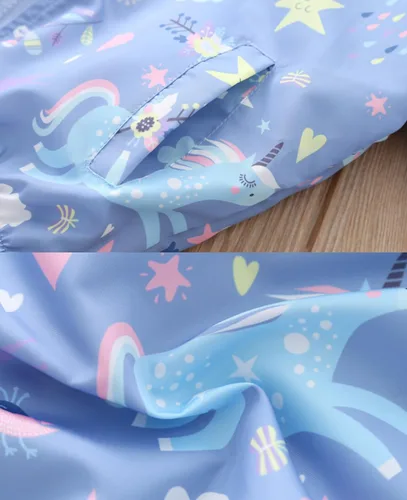 Vista 5 de Feidoog Chamarras con capucha y cremallera para niños y niñas, con dibujos animados, para primavera y otoño