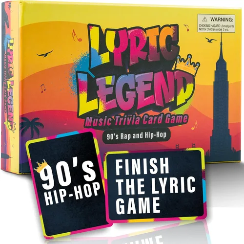 Vista 11 de Lyric Legend 2000s Hip-Hop y Rap Music Trivia - Juegos para adultos para noche de juegos - Bueno para grupos - Juego de fiesta de terminar la letra